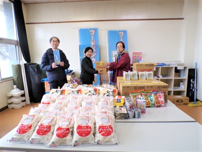 気仙沼労福協「フードバンク気仙沼」への食料品寄贈